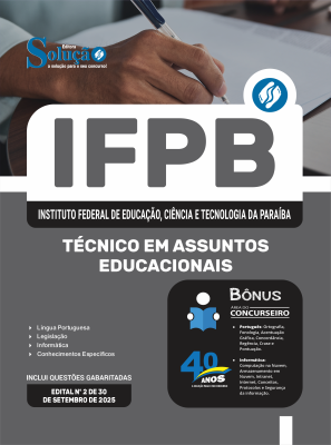 Apostila IFPB 2025 - Técnico em Assuntos Educacionais - Imagem 3