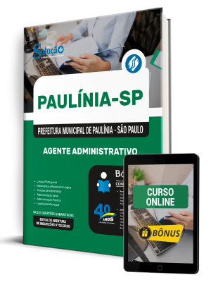 Apostila Prefeitura de Paulínia - SP 2025 - Agente Administrativo - Imagem 1