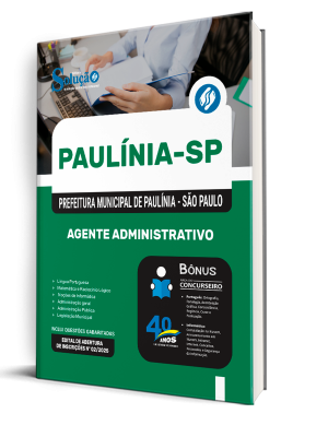 Apostila Prefeitura de Paulínia - SP 2025 - Agente Administrativo - Imagem 2