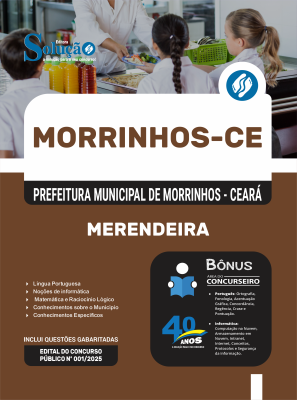 Apostila Prefeitura de Morrinhos-CE 2025 - Merendeira - Imagem 3