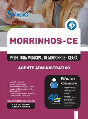 Apostila Prefeitura de Morrinhos-CE 2025 - Agente Administrativo - Imagem 3