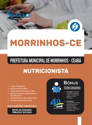 Apostila Prefeitura de Morrinhos-CE 2025 - Nutricionista - Imagem 3
