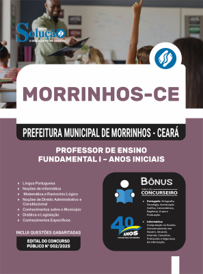 Apostila Prefeitura de Morrinhos-CE 2025 - Professor de Ensino Fundamental I – Anos Iniciais - Imagem 3