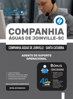 Apostila Companhia Águas de Joinville - SC 2025 - Agente de Suporte Operacional - Imagem 3