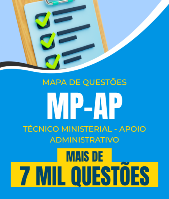 Mapa de Questões Online - MP-AP - Técnico Ministerial - Apoio Administrativo - 7 Mil Questões - Imagem 1
