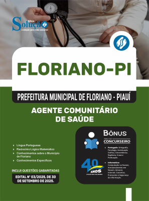 Apostila Prefeitura de Floriano-PI 2025 - Agente Comunitário de Saúde - Imagem 3