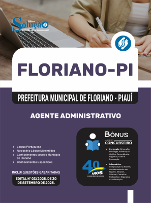 Apostila Prefeitura de Floriano-PI 2025 - Agente Administrativo - Imagem 3