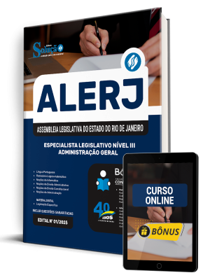 Apostila ALERJ 2025 - Especialista Legislativo Nível III - Administração Geral - Imagem 1