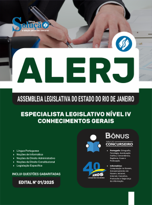 Apostila ALERJ 2025 - Especialista Legislativo Nível IV - Conhecimentos Gerais - Imagem 3
