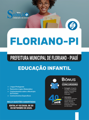 Apostila Prefeitura de Floriano-PI 2025 - Educação Infantil - Imagem 3