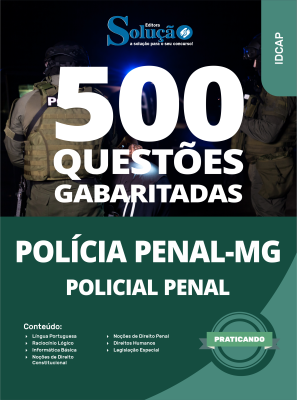 Caderno de Questões PP-MG - Policial Penal - 500 Questões Gabaritadas - Imagem 2