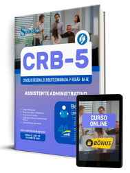 Capa Apostila CRB-5-BA/SE 2025 - Assistente Administrativo