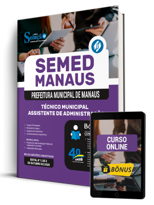 Apostila SEMED MANAUS 2025 - Técnico Municipal - Assistente de Administração - Imagem 1