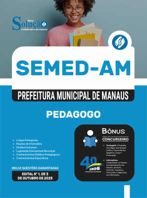 Apostila SEMED-AM 2025 - Pedagogo - Imagem 3