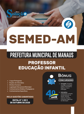 Apostila SEMED-AM 2025 - Professor - Educação Infantil - Imagem 3