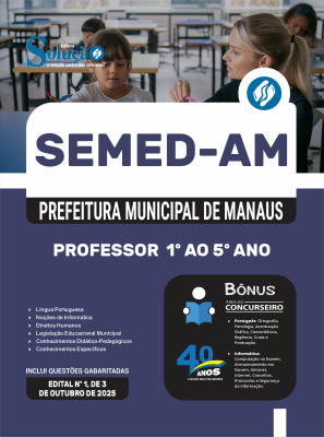 Apostila SEMED-AM 2025 - Professor - 1º ao 5º Ano - Imagem 3