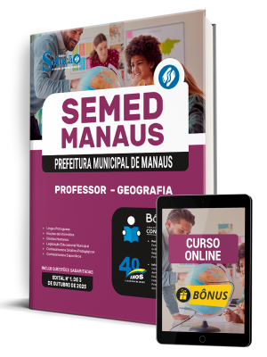 Apostila SEMED MANAUS 2025 - Professor - Geografia - Imagem 1