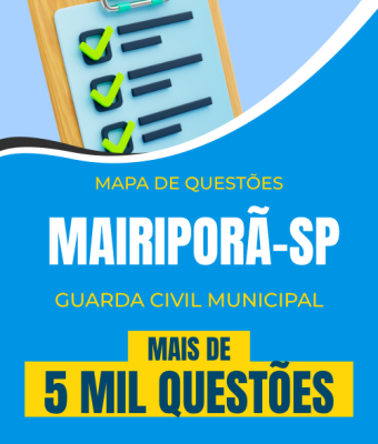 Mapa de Questões Online - Pref. Mairiporã-SP - Guarda Civil Municipal - 5 Mil Questões - Imagem 1