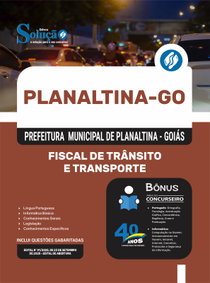 Apostila Prefeitura de Planaltina - GO 2025 - Fiscal de Trânsito e Transporte - Imagem 3