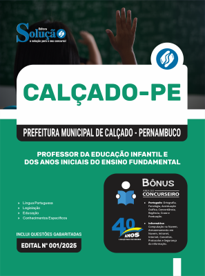 Apostila Prefeitura de Calçado-PE em PDF 2025 - Professor da Educação Infantil e Anos Iniciais do Ensino Fundamental - Imagem 1