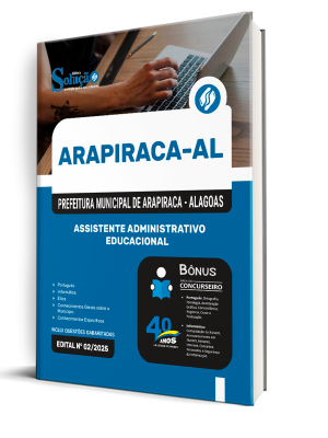 Apostila Prefeitura de Arapiraca - AL 2025 - Assistente Administrativo Educacional - Imagem 2