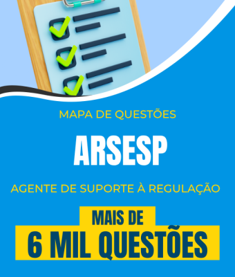 Mapa de Questões Online - ARSESP - Agente de Suporte à Regulação - 6 Mil Questões - Imagem 1