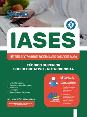 Apostila IASES 2025 - Técnico Superior Socioeducativo - Nutricionista - Imagem 3