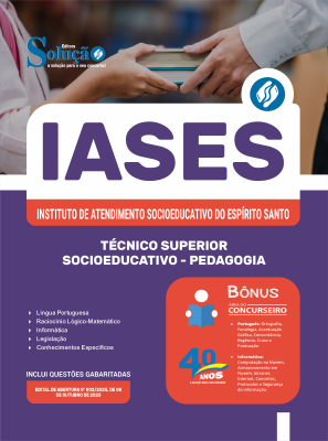 Apostila IASES 2025 - Técnico Superior Socioeducativo - Pedagogia - Imagem 3