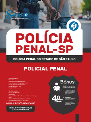 Apostila Polícia Penal-SP 2025 em PDF - Policial Penal - Imagem 1