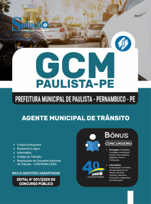 Apostila Prefeitura de Paulista - PE em PDF 2025 - Agente Municipal de Trânsito - Imagem 1