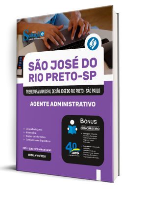 Apostila Prefeitura de São José do Rio Preto - SP 2025 - Agente Administrativo - Imagem 2