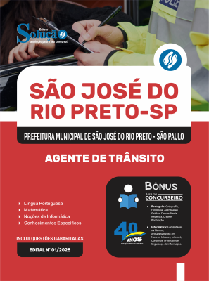 Apostila Prefeitura de São José do Rio Preto - SP 2025 - Agente de Trânsito - Imagem 3