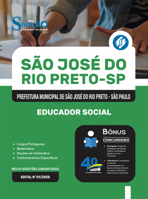 Apostila Prefeitura de São José do Rio Preto - SP em PDF 2025 - Educador Social - Imagem 1