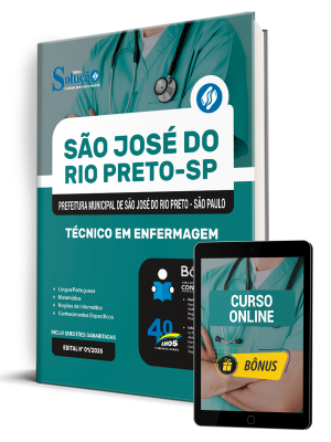 Apostila Prefeitura de São José do Rio Preto - SP 2025 - Técnico em Enfermagem - Imagem 1