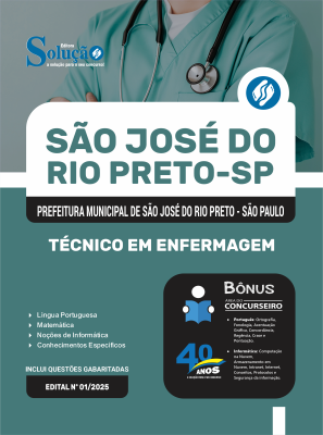 Apostila Prefeitura de São José do Rio Preto - SP 2025 - Técnico em Enfermagem - Imagem 3