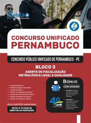 Apostila CPU-PE 2025 - Bloco 3 - Agente de Fiscalização Metrológica Legal e Qualidade - Imagem 3