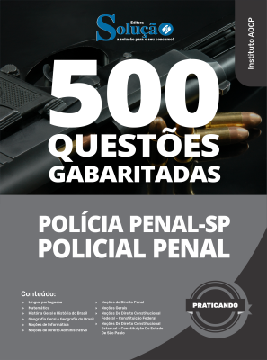 Caderno de Questões Polícia Penal - Policial Penal - 500 Questões Gabaritadas - Imagem 2
