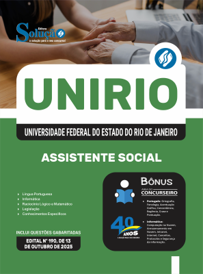 Apostila UNIRIO 2025 - Assistente Social - Imagem 3