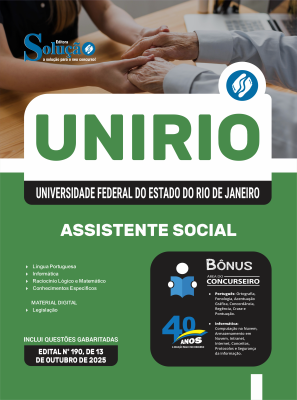 Apostila UNIRIO 2025 - Assistente Social - Imagem 3