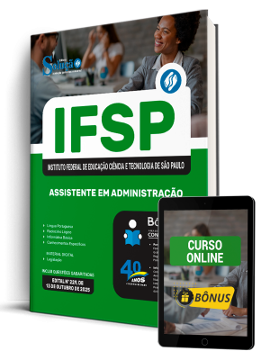 Apostila IFSP 2025 - Técnico Administrativo - Assistente em Administração - Imagem 1