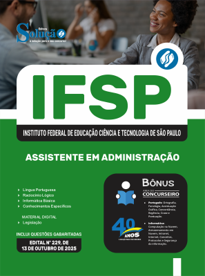 Apostila IFSP 2025 - Técnico Administrativo - Assistente em Administração - Imagem 3