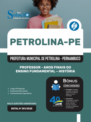 Apostila Prefeitura de Petrolina - PE 2025 - Professor de Anos Finais do Ensino Fundamental – História - Imagem 3