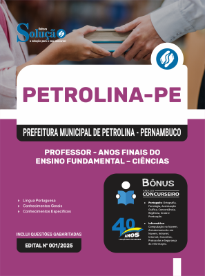 Apostila Prefeitura de Petrolina - PE 2025 - Professor de Anos Finais do Ensino Fundamental – Ciências - Imagem 3
