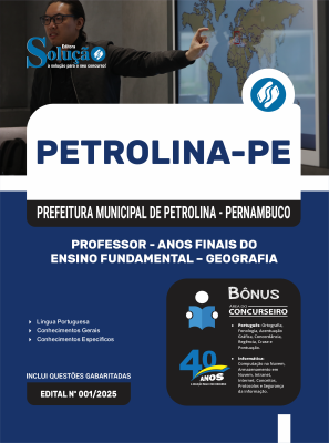 Apostila Prefeitura de Petrolina - PE 2025 - Professor de Anos Finais do Ensino Fundamental – Geografia - Imagem 3