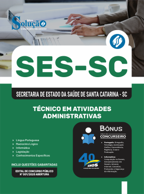 Apostila SES-SC 2025 - Técnico em Atividades Administrativas - Imagem 3