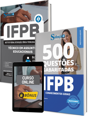 Combo IFPB 2025 - Técnico em Assuntos Educacionais - Imagem 1