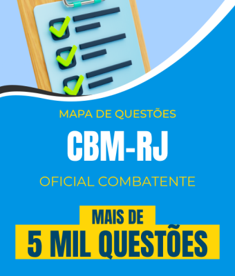 Mapa de Questões Online - CBM-RJ - Oficial Combatente - Cadete - 5 Mil Questões - Imagem 1