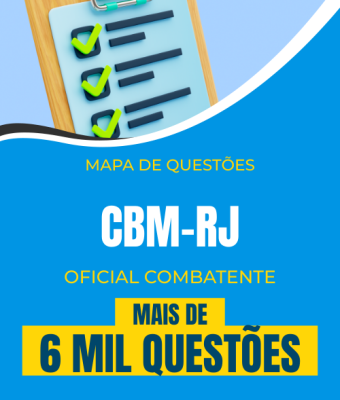 Mapa de Questões Online - CBM-RJ - Oficial Combatente - Cadete - 6 Mil Questões - Imagem 1