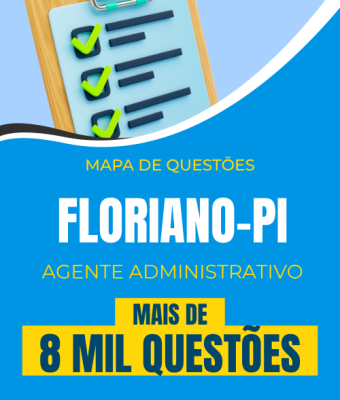 Mapa de Questões Online - Pref. Floriano-PI - Agente Administrativo - 8 Mil Questões - Imagem 1