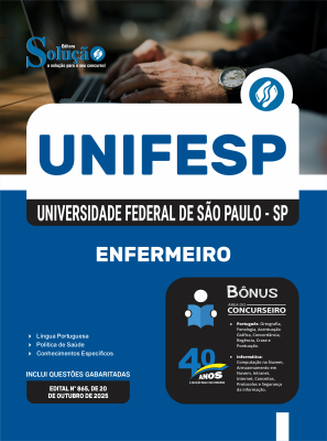 Apostila UNIFESP em PDF 2025 - Enfermeiro - Imagem 1